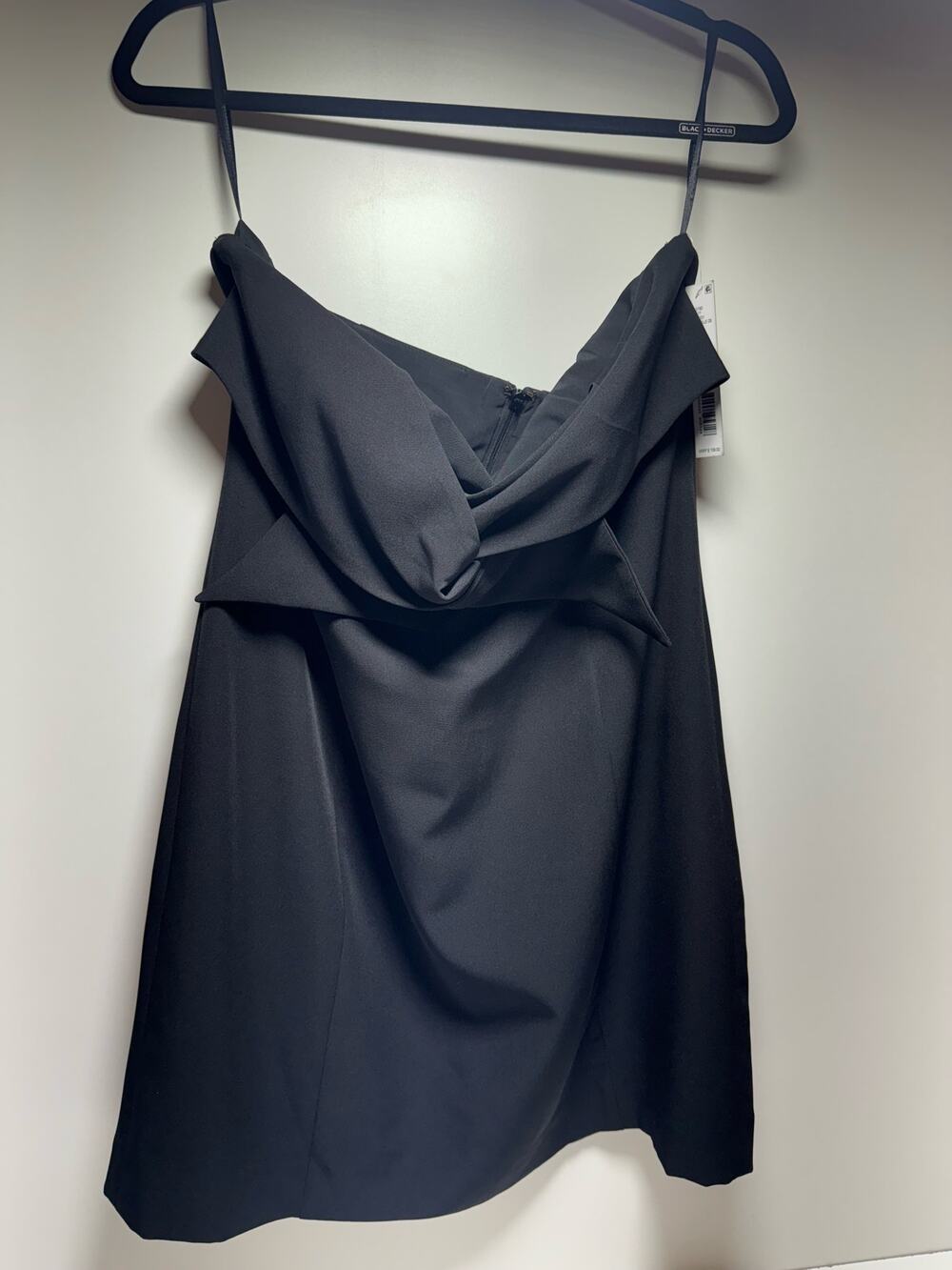 Gianni Bini Arielle Black Urban Jungle Strapless Lined Dress Size 12